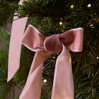 Velvet Bow Clip-On Ornaments (Set of 6)