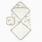 Soft Safari Nursery Bath Wrap &amp; Wash Cloth Set