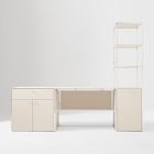 Marlowe Desk (42"), Narrow Shelf (18") &amp; Storage Cabinet (30") Set