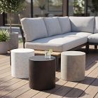 Newcastle Indoor/Outdoor Pedestal Side Table (16"&ndash;20")