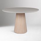 Valentine Lacquered Glass &amp; Wood Dining Table (47")