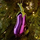 Glass Eggplant Ornament