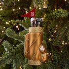 Glass Golf Clubs Ornament