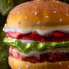 Glass Hamburger Ornament