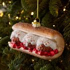 Glass Meatball Sub Ornament