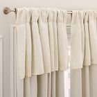 European Flax Linen Valance Blackout Curtain
