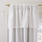 European Flax Linen Valance Blackout Curtain