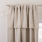 European Flax Linen Valance Curtain