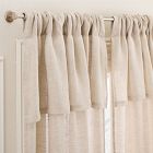 Sheer European Flax Linen Valance Curtain