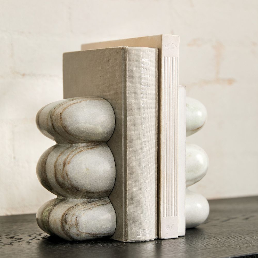 Kali Marble Bookends (Set of 2)