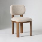Open Box: Anton Dining Chair - Performance Cozy Boucle Stone, Burnt Wax