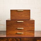 Mid-Century Acorn Wood Jewelry Boxes