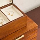Mid-Century Acorn Wood Jewelry Boxes