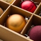 Medium Glass Ball Ornament (Set of 9) - Jewel Tones