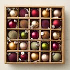 Small Glass Ball Ornaments (Set of 25) - Jewel Tones