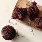 Medium Paper Ornaments (Set of 4) - Red