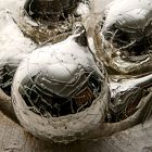 Mercury Crackle Glass Ornaments (Set of 6)