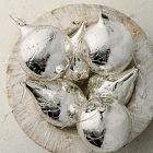 Mercury Crackle Glass Ornaments (Set of 6)