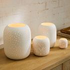 Constellation Pierced Ceramic Candleholders