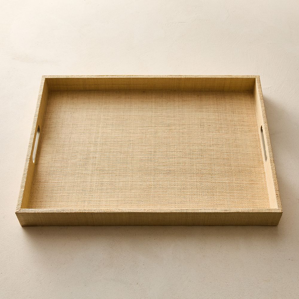 Woven Linen Tray - 16X22