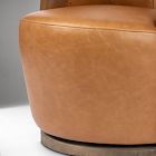 Citrino Petite Leather Swivel Chair