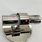 Open Box: Weston Smooth Glass Indoor/Outdoor Double Short Sconce (16") - Polished Nickel, Milk Glass