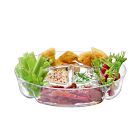 Segmented Glass Serving Platter