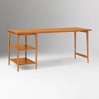 Mid-Century Modular Desk w/ Shelves (70")