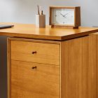 Mid-Century Modular L-Shaped Desk w/ File Cabinet &amp; Bookcase (70")