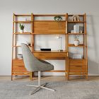 Mid-Century Wall Desk &amp; Shelf Set (82")