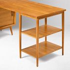 Mid-Century Modular L-Shaped Desk w/ Shelves &amp; Bookcase (70")