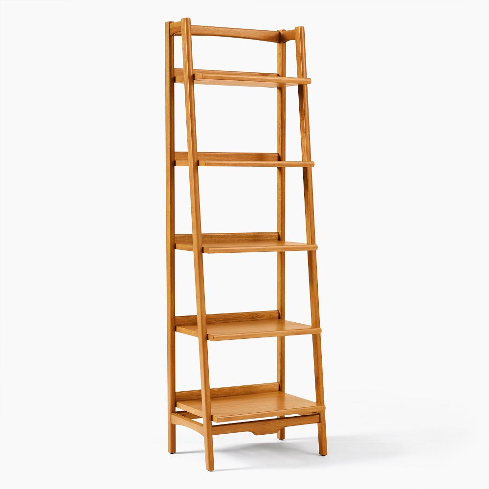 Mid-Century Bookshelf (22") - Narrow, Acorn