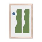 2 Green Vase Framed Wall Art by Roseanne Kenny