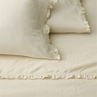 European Flax Linen Ruffle Sheet Set