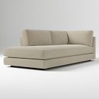 Open Box: Haven Left-Arm Bumper Chaise - Performance Chenille Crossweave Sand