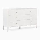 Open Box: Kids Daisy 6-Drawer Dresser (55") - White
