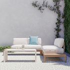 Catalina Outdoor 3-Piece L-Shaped Sectional w/ Table (109")