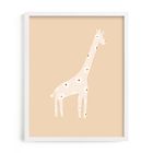 Sweet Giraffe Framed Wall Art by Minted for West Elm