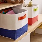 Canvas Colorblock Baskets