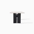 Rockport Outdoor Concrete Aluminum Dining Table (72")