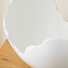 Burled Glossy White Bowl