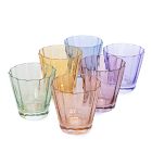 Estelle Colored Glass Sunday Lowball Glass Sets