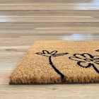 Nickel Designs Hand-Painted Doormat - Flowers