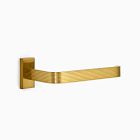 Reeded Bathroom Hardware - Antique Brass