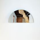 Candice Luter Glissando Half-Circle Wall Mirror