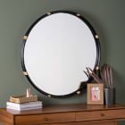 Round Rattan Wall Mirror