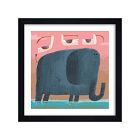 WerkShoppe Elephant &amp; Friends Framed Wall Art