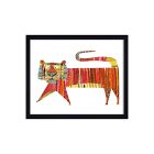 WerkShoppe Striped Tiger Framed Wall Art