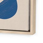 Abstract Nude Blue Framed Wall Art by Roseanne Kenny