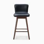 Boulder Leather Swivel Counter Stool